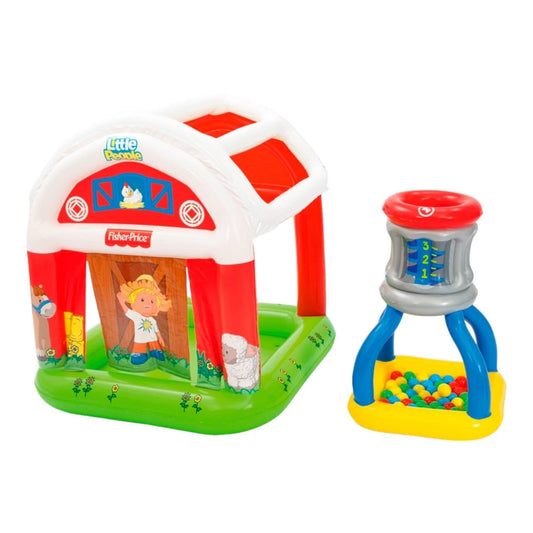 Piscina Granero Inflable pelotas Fisher Price 119X119X125Cms