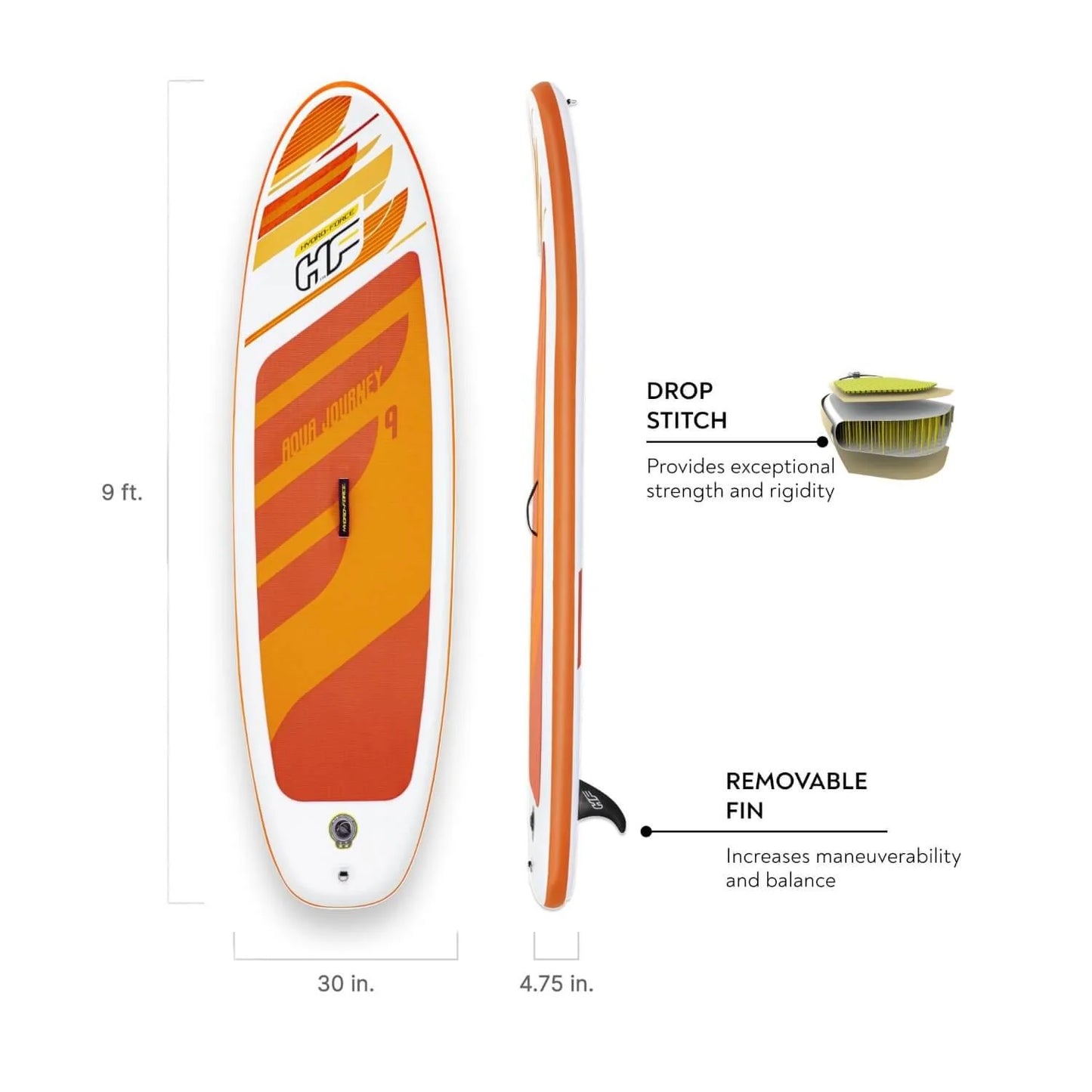 Stand Up Paddle Inflable AquaJourney Set 274x76x12cm Bestway