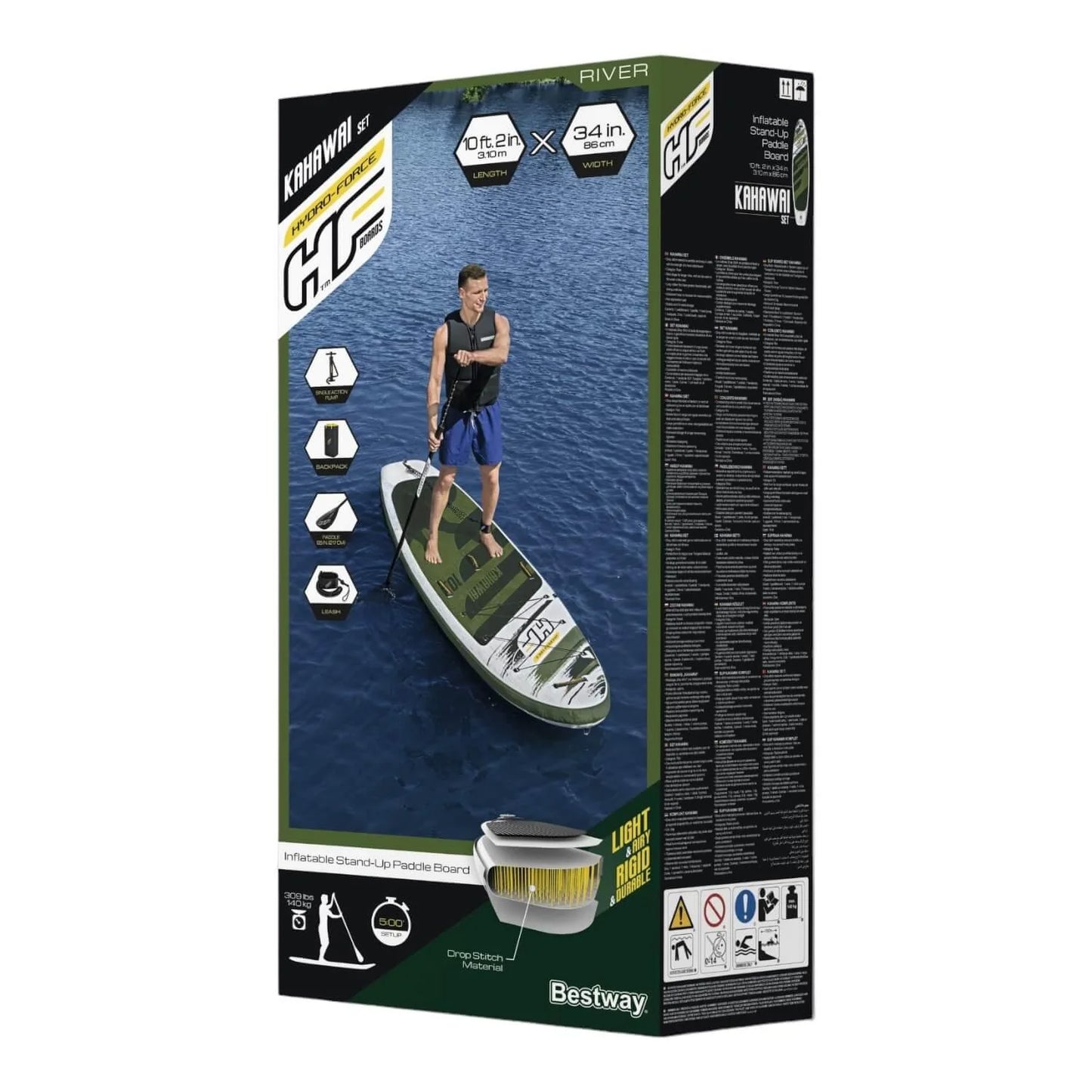 Stand Up Paddle Inflable Kahawai Set 310x86x15cm Bestway