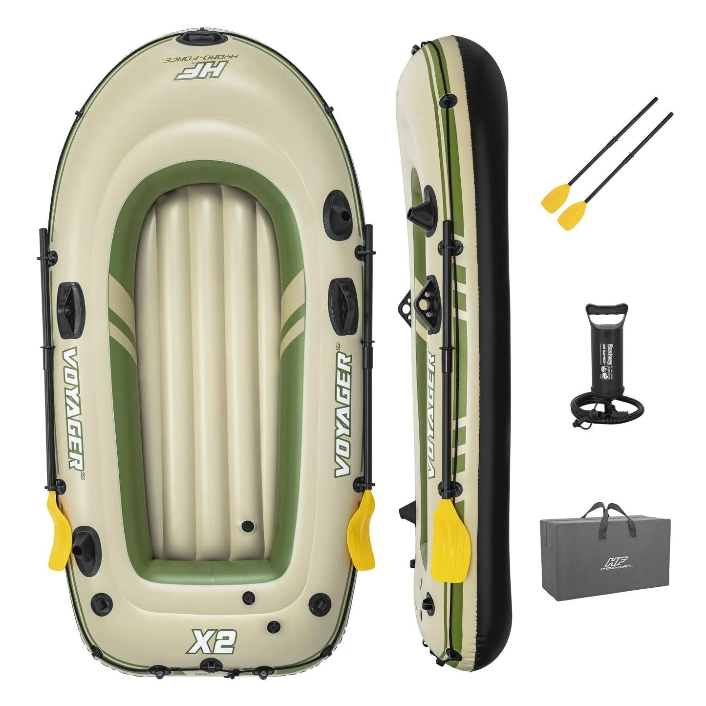 Bote Inflable Con Remos Voyager X2 2.32MX1.18M Bestway