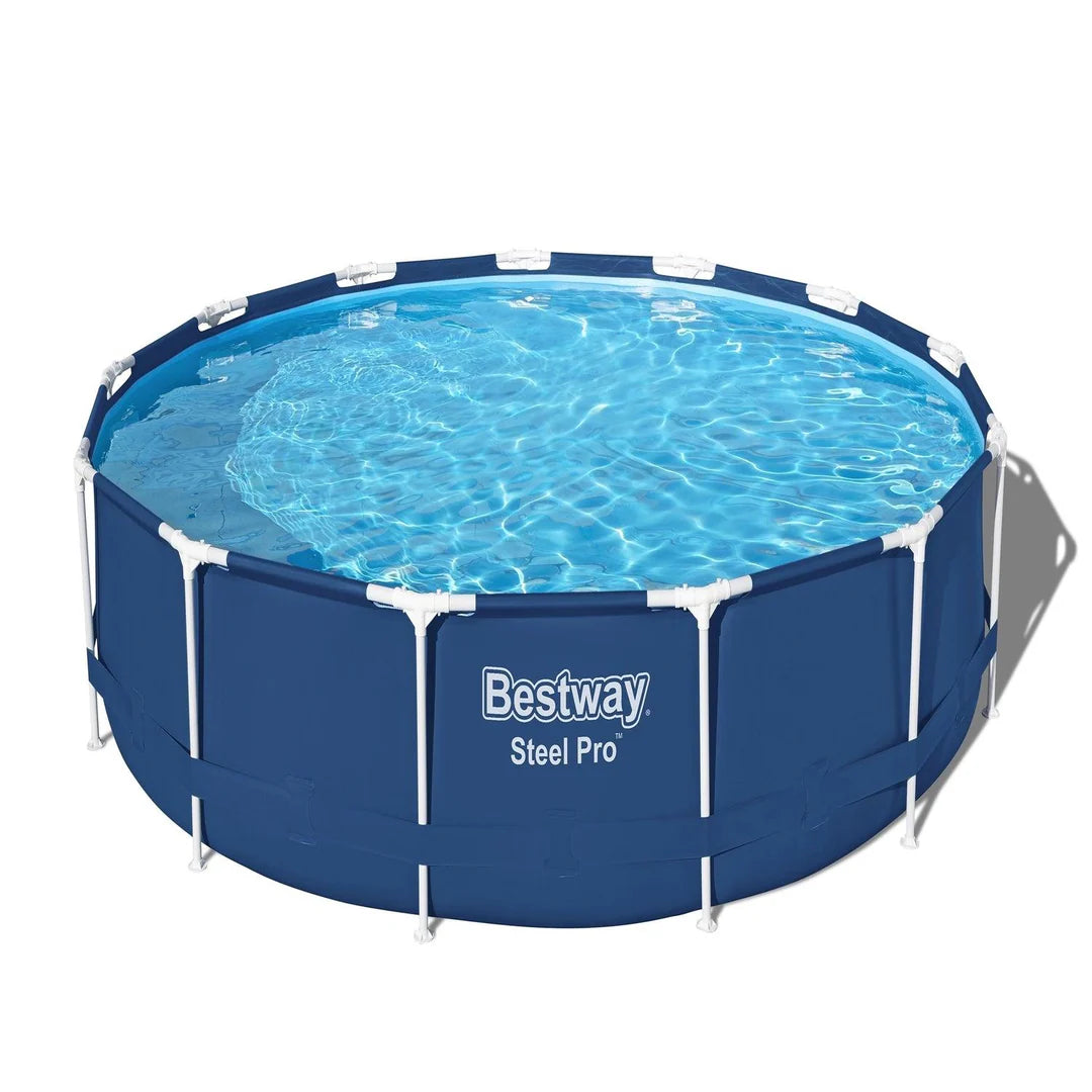 Piscina Bestway Redonda Steel Pro con filtro 3.96MX84Cm Azul