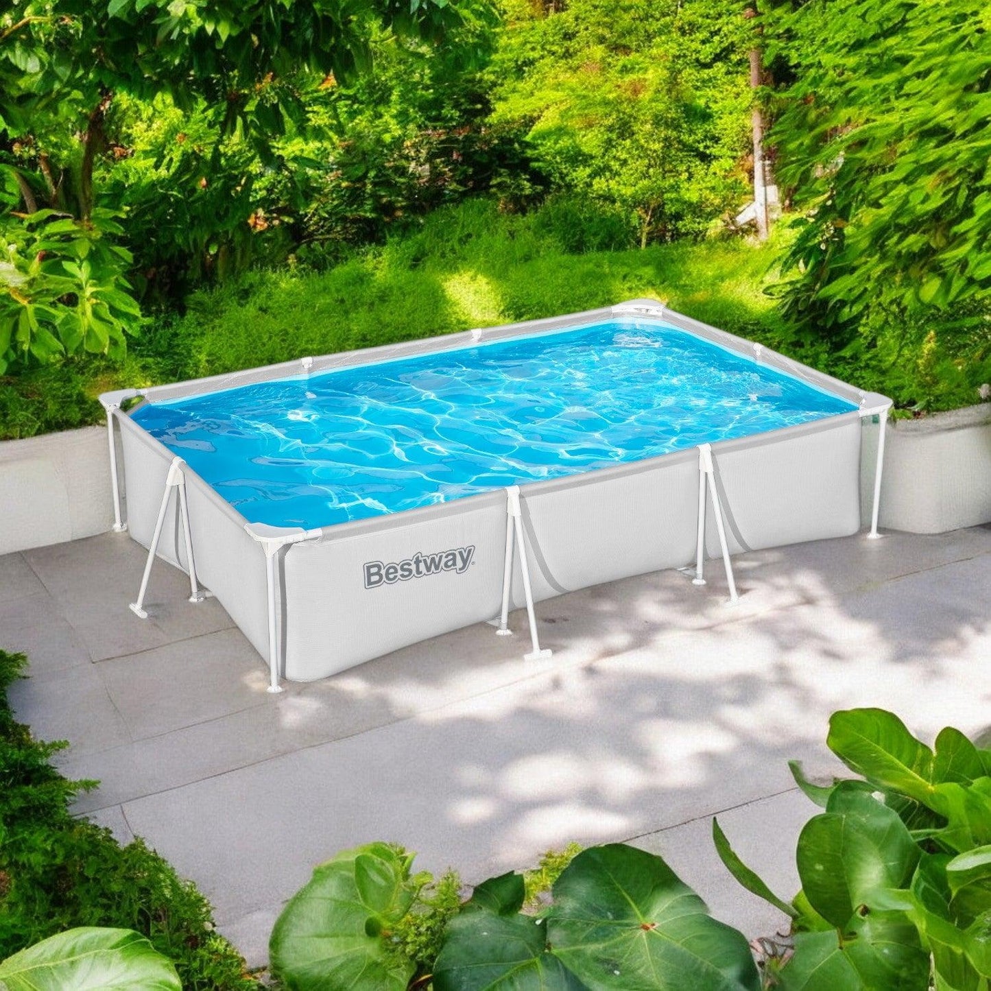 Piscina Bestway Rectangular SteelPro Deluxe 3.00MX2.01Mx66cm