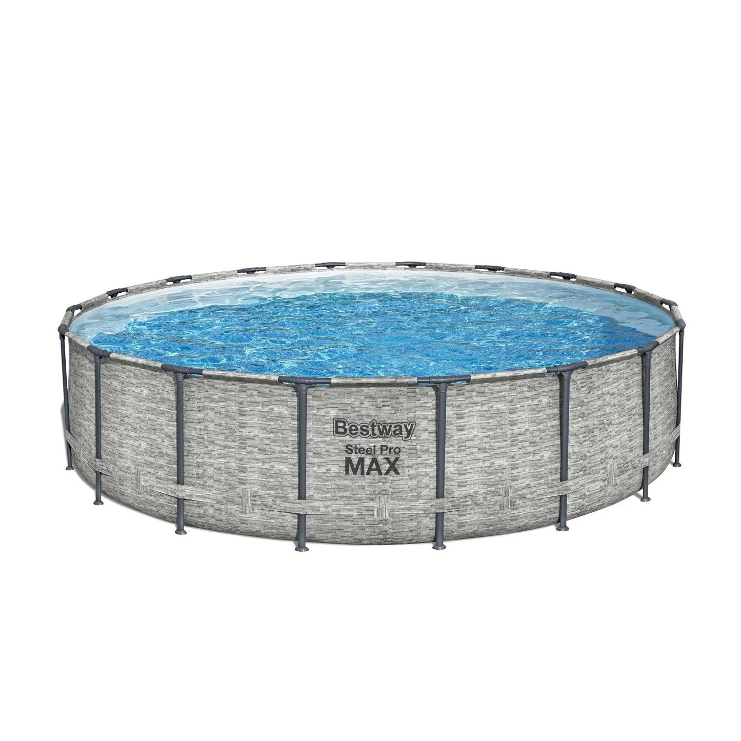 Piscina Bestway Redonda SteelPro Max Gris Piedra 5.49MX1.22M