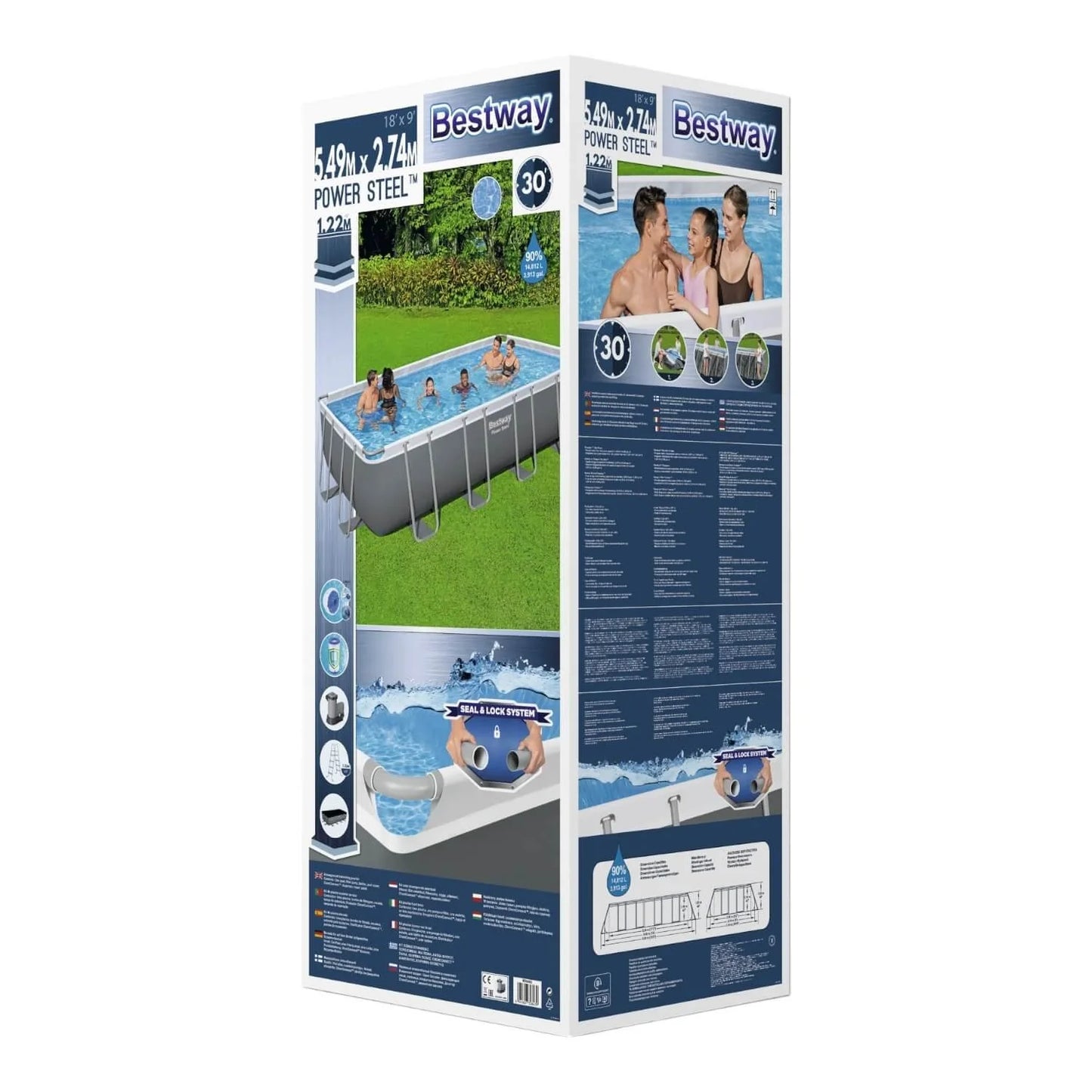 Piscina Bestway Rectangular Filtro+Accesorio 5.49X2.74X1.22M