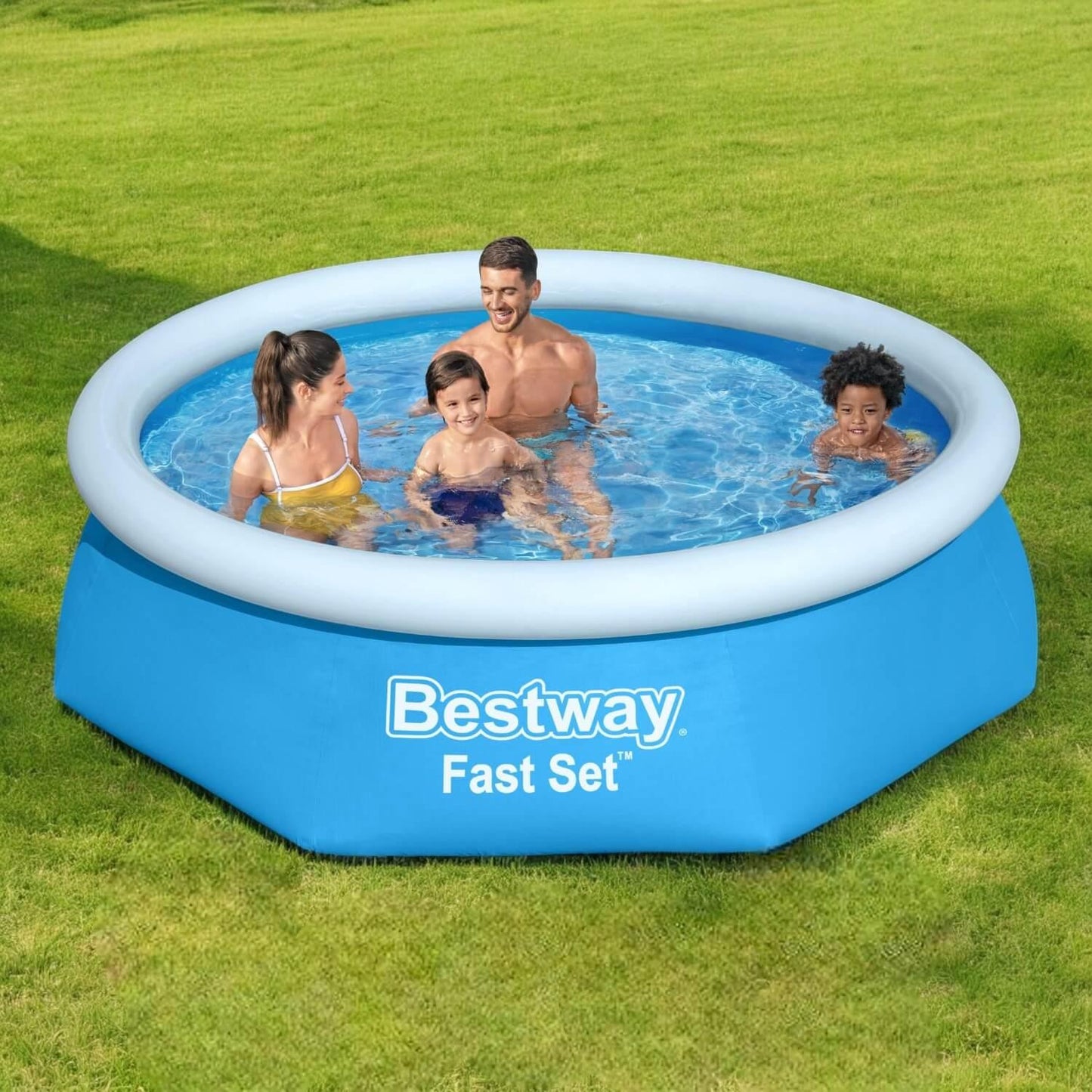 Piscina Bestway Redonda Fácil Armado con filtro 2.44MX61Cm