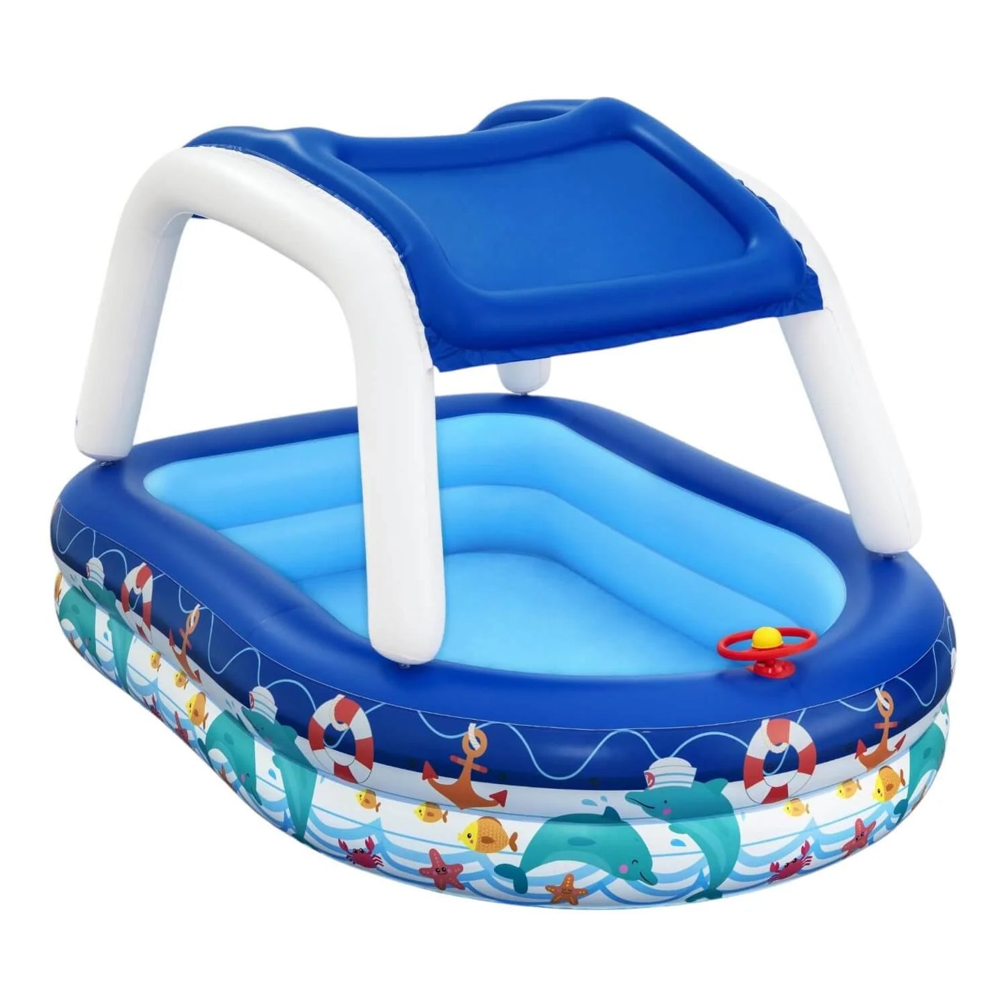 Piscina Inflable Bestway Con Toldo Desmontable 213x155x132cm