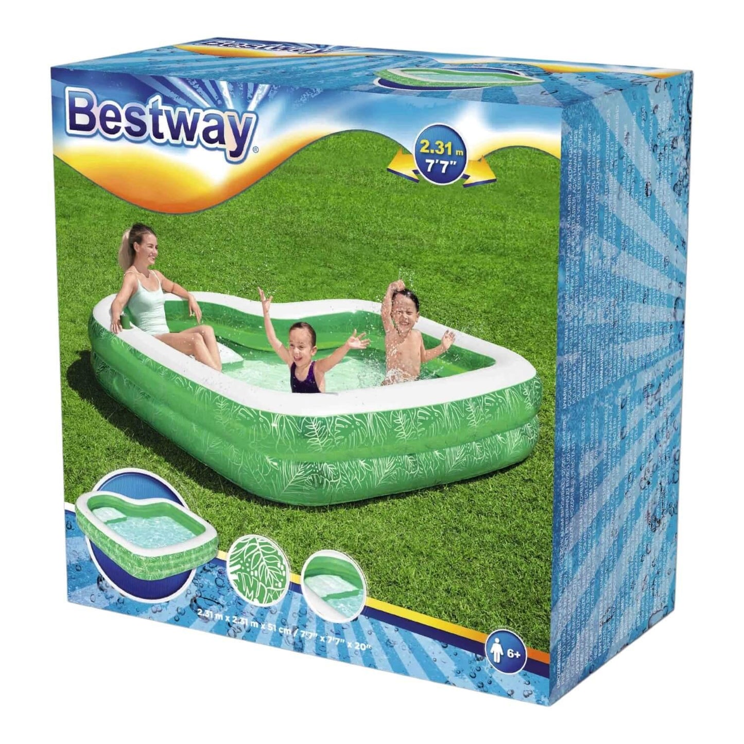 Piscina Inflable Bestway Tropical 2.31MX2.31MX51Cm