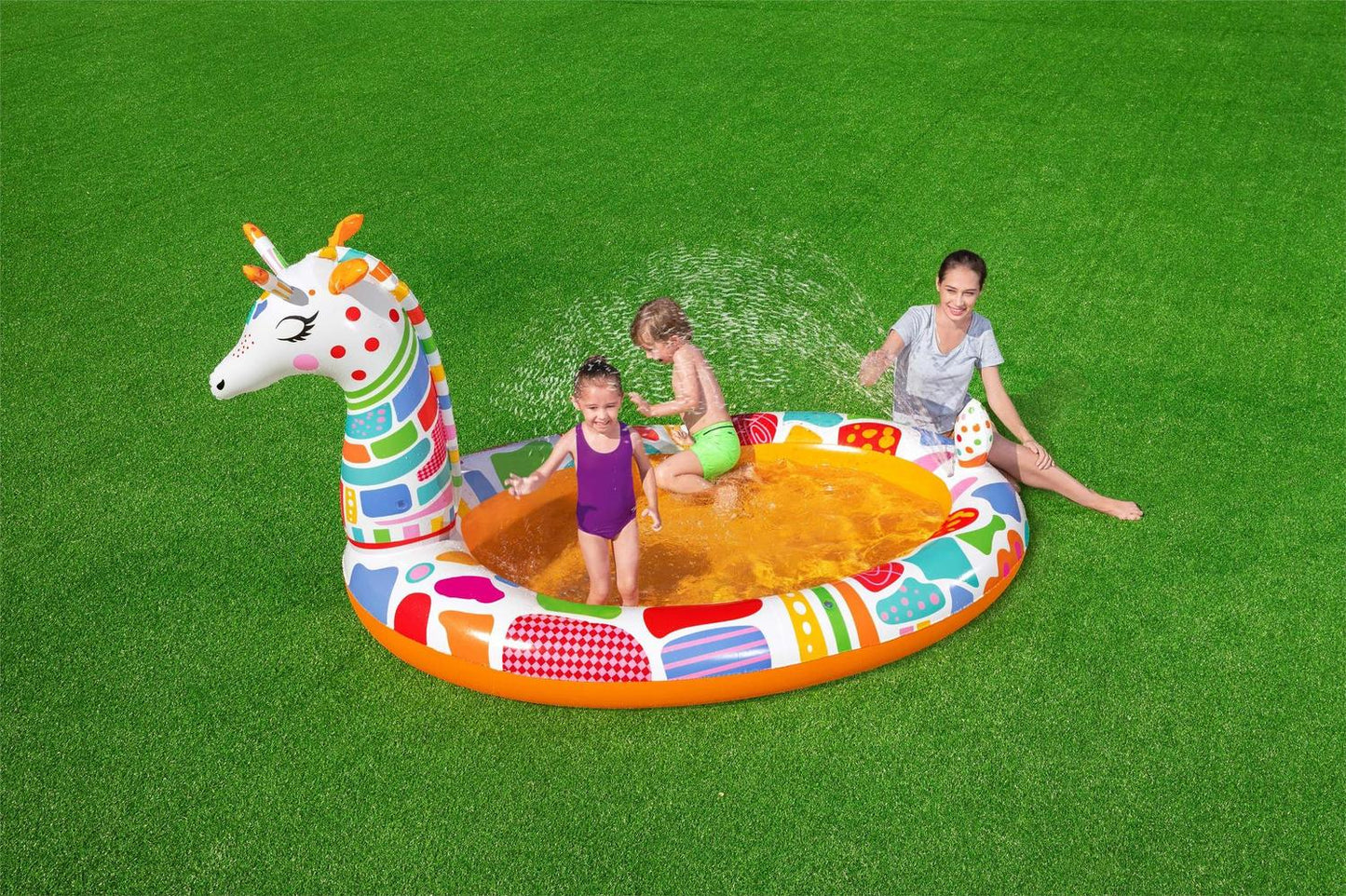 Piscina Inflable Bestway Redonda Jirafa 2.66x1.57x1.27M