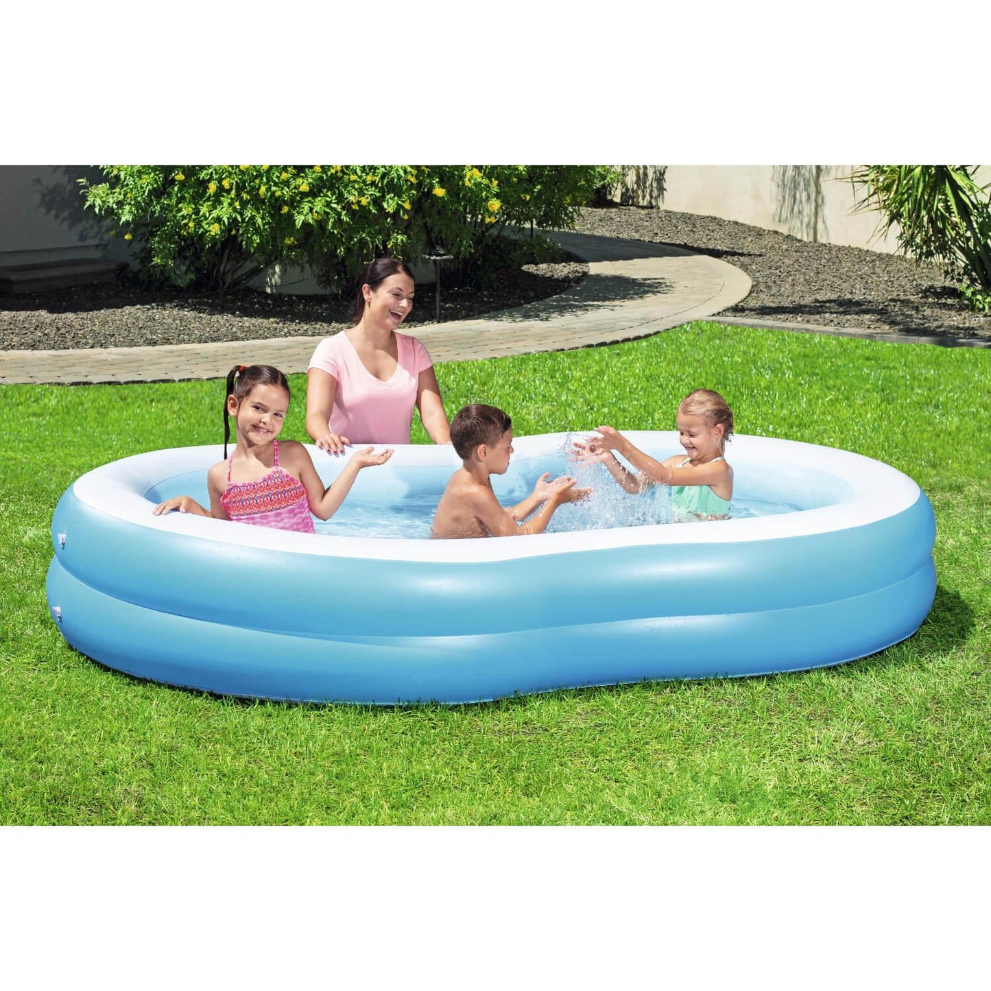 Piscina Inflable Bestway Laguna para niños 262x157x46Cm Azul