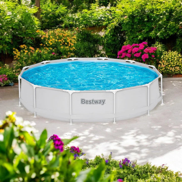 Piscina Bestway Redonda con filtro Deluxe Gris 3.66MX76Cm